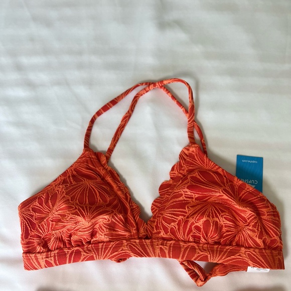 NWT Bikini Set for Women Bathing Suit High Waisted Scalloped V Neck Two Pieces S - Picture 9 of 17